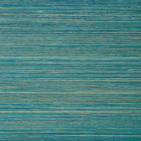 Raffia Palm-Tapete-Thibaut-Turquoise-Rolle-T24073-Selected Wallpapers