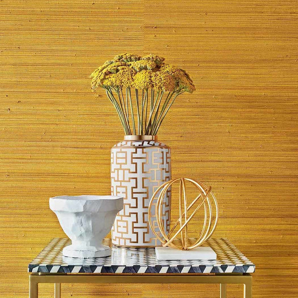 Raffia Palm-Tapete-Thibaut-Selected Wallpapers
