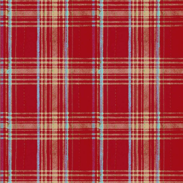 Seaport Plaid-behang-Mind the Gap-Red-Rol-WP30066-Selected Wallpapers