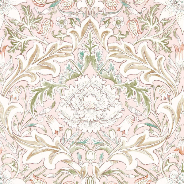 Simply Severn-Wallpaper-Morris & Co-Cochineal / Willow-Roll-217073-Selected Wallpapers