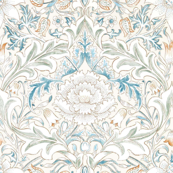Simply Severn-Wallpaper-Morris & Co-Bayleaf / Annatto-Roll-217074-Selected Wallpapers