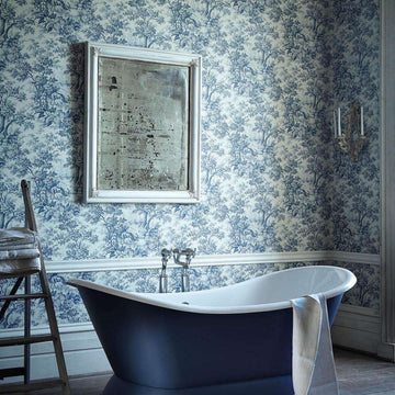 Stag Toile-wallpaper-Little Greene-Selected Wallpapers