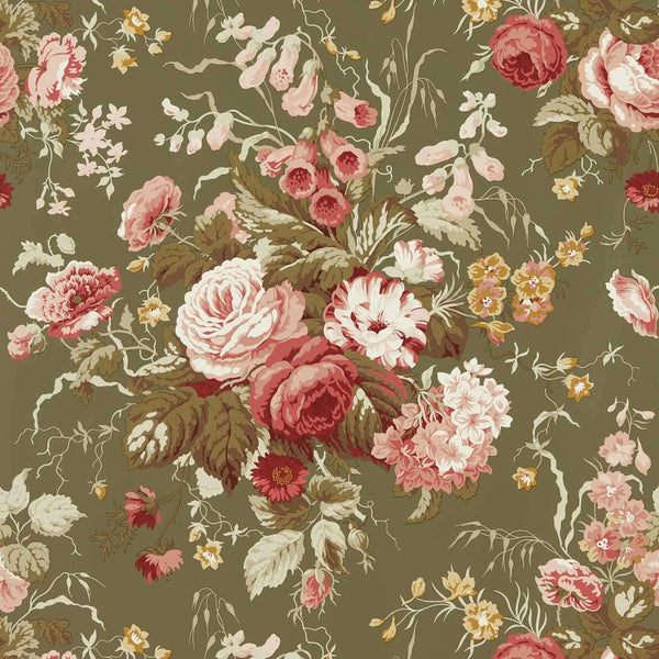 Stapleton Park-Tapete-Sanderson-Olive/Bengal Red-Rolle-217046-Selected Wallpapers
