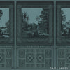 The Panel wallpaper-Daisy James-Petrol-Vinyl-M2-Selected Wallpapers & Interiors