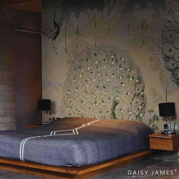 The Pavo wallpaper-Daisy James-Selected Wallpapers & Interiors