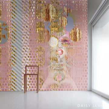 The Pink Lady Tapete-Daisy James-Selected Wallpapers & Interiors