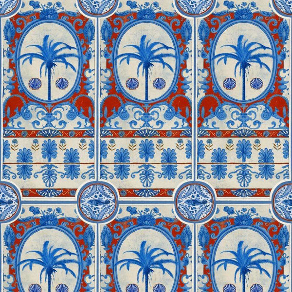 The Villa-behang-Mind the Gap-Red-300 cm (standaard)-WP20576-Selected Wallpapers