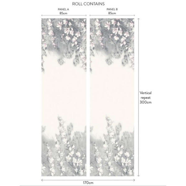 Trailing Magnolia Paperweave-Wallpaper-1838 wallcoverings-Selected Wallpapers