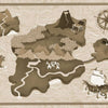 Treasure Map-Tapete-Coordonne-Papyrus-Non Woven-9700072-Selected Wallpapers