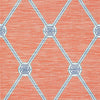Turnberry Trellis-Wallpaper-Thibaut-Coral-Roll-T13353-Selected Wallpapers