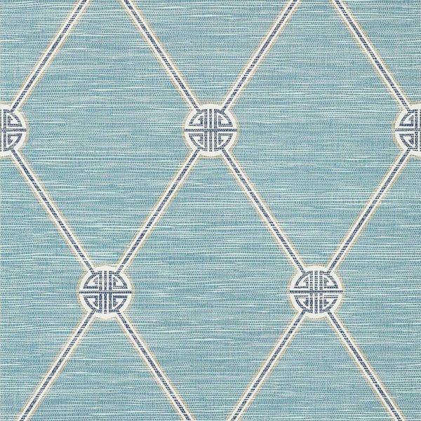 Turnberry Trellis-Wallpaper-Thibaut-Mineral-Roll-T13391-Selected Wallpapers