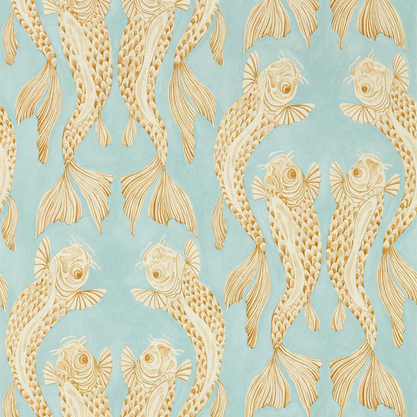 Voyaging Koi-Wallpaper-Sanderson-Clear Sky-Roll-217115-Selected Wallpapers