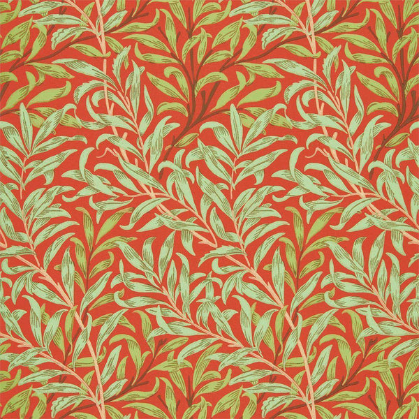 Willow Bough-wallpaper-Morris & Co-Tomato/Olive-Roll-216951-Selected Wallpapers
