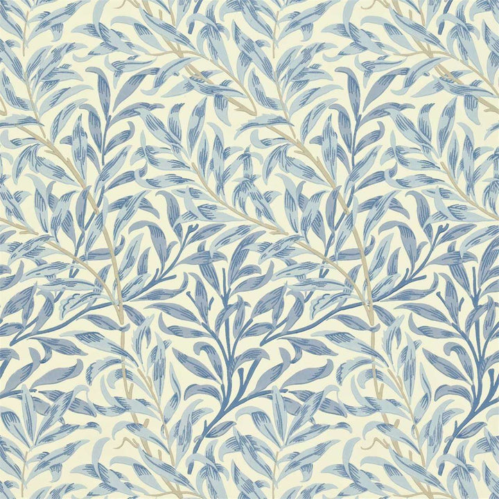 Willow Boughs-behang-Tapete-Morris & Co-Blue-Rol-210491-Selected Wallpapers