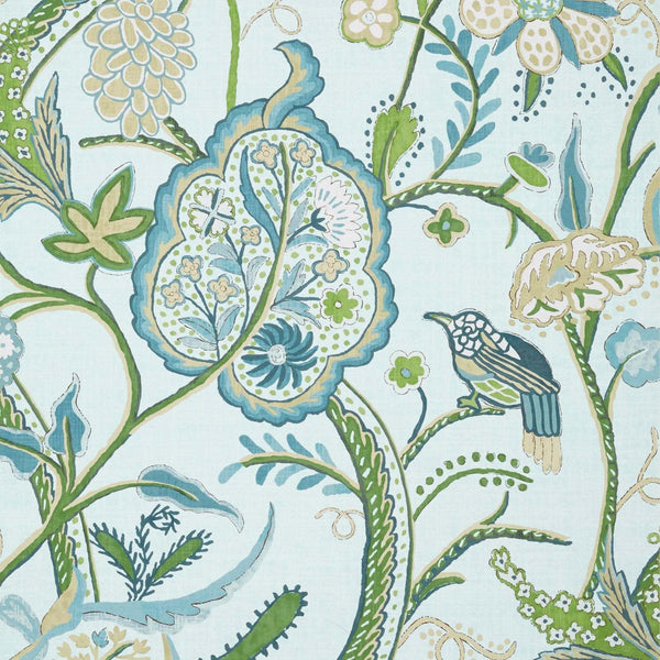 Windsor-Wallpaper-Thibaut-Spa Blue-Roll-T14304-Selected Wallpapers