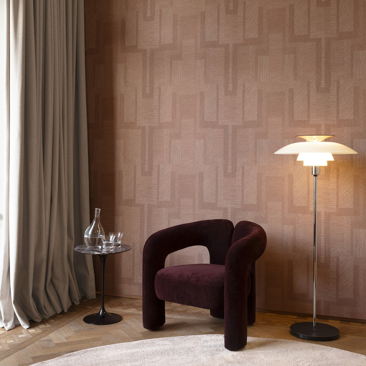 Essentials Luxor Tapetenkollektion Arte: Art Deco geometrie mit Egyptische invloeden