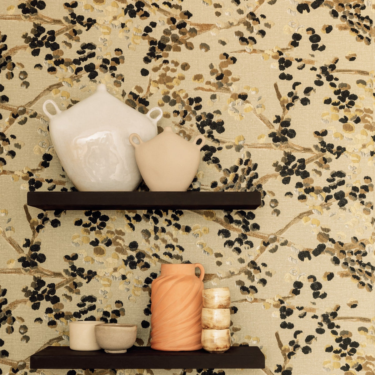 Lins brodes wallpaper collection Elitis