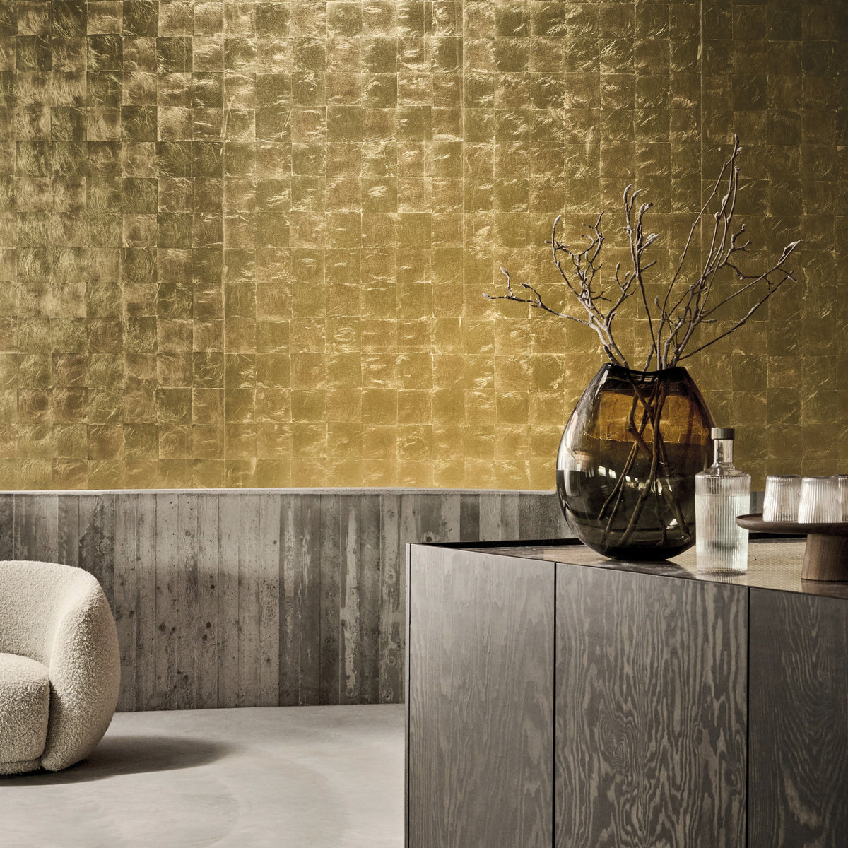 goud Tapete, pure Luxus und elegantie aan de muur