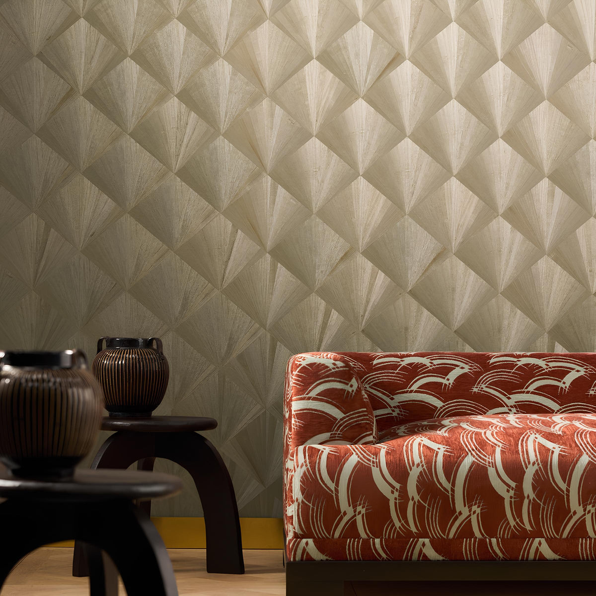 De Marqueteries wallpaper collection van Nobilis – Tijdloze elegantie and paintijnde patronen