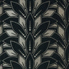 Astoria behang in Jet van 1838 wallcoverings