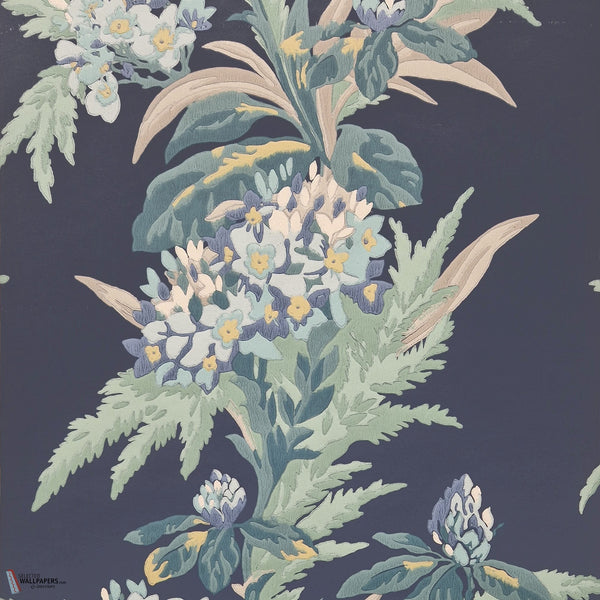 Aurora wallpaper in Lagoon by 1838 wallcoverings