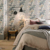 Aurora wallpaper in Mist by 1838 wallcoverings — interior