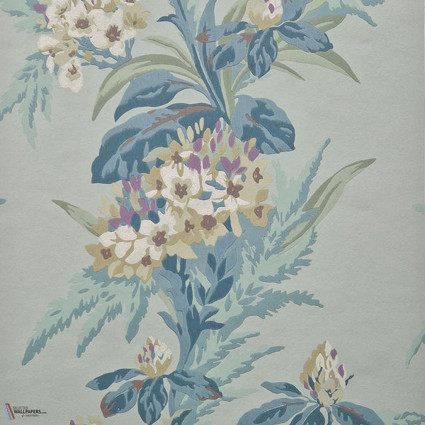 Aurora wallpaper in Seafoam by 1838 wallcoverings
