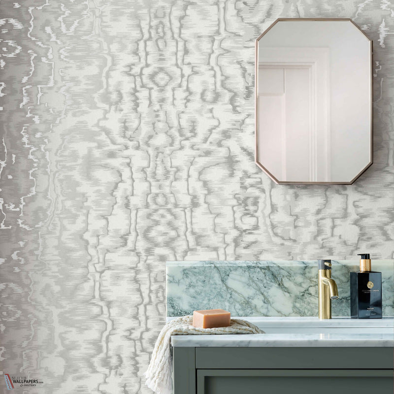 Avington papier peint en Gray de 1838 wallcoverings — intérieur