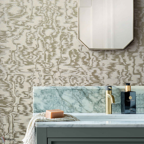 Avington Tapete in Soft Gold von 1838 wallcoverings — Interieur