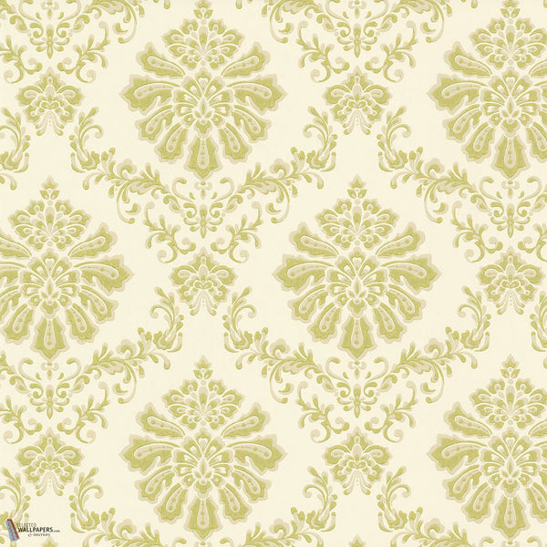 Broughton wallpaper in Lime by 1838 wallcoverings