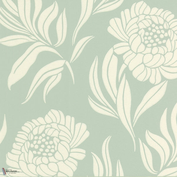 Chatsworth wallpaper in Duck Egg by 1838 wallcoverings