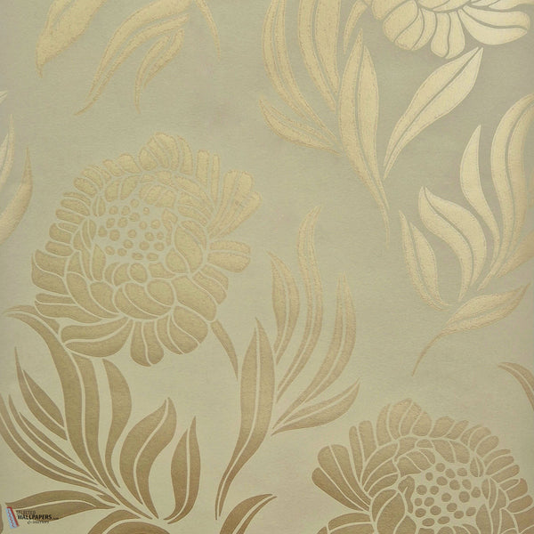 Chatsworth wallpaper in Gold by 1838 wallcoverings