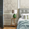 Chatsworth wallpaper in Taupe by 1838 wallcoverings — interior
