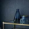 Emile wallpaper in Midnight by 1838 wallcoverings — interior