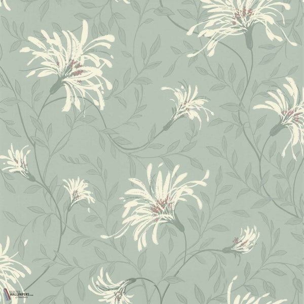 Fairhaven behang in Duck Egg van 1838 wallcoverings