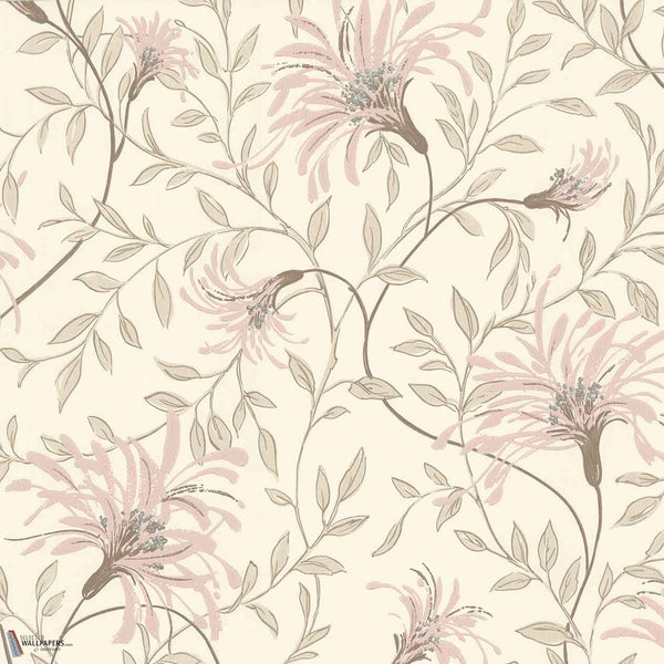 Fairhaven behang in Pink van 1838 wallcoverings