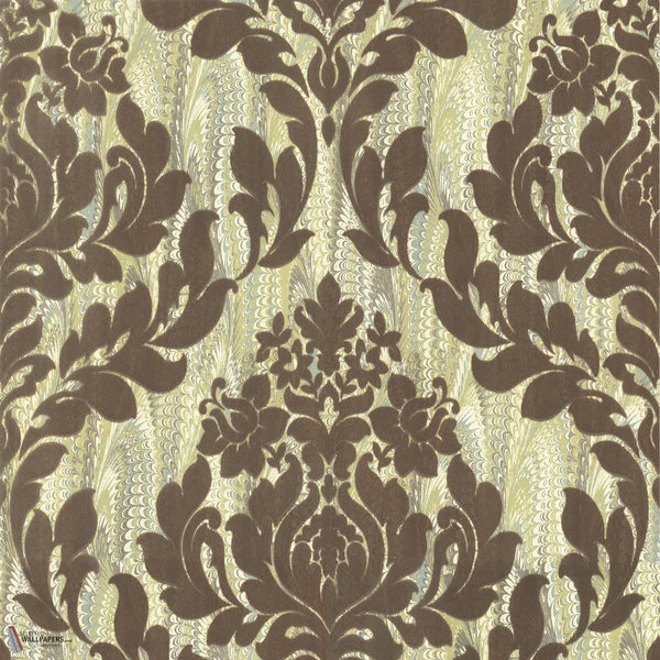 Faversham Tapete in Moss Green von 1838 wallcoverings