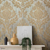 Faversham Tapete in Natural von 1838 wallcoverings — Interieur