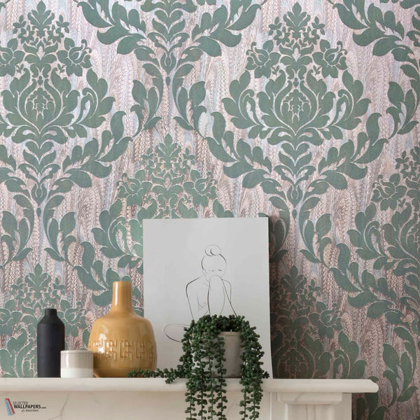 Faversham Tapete in Seafoam von 1838 wallcoverings — Interieur