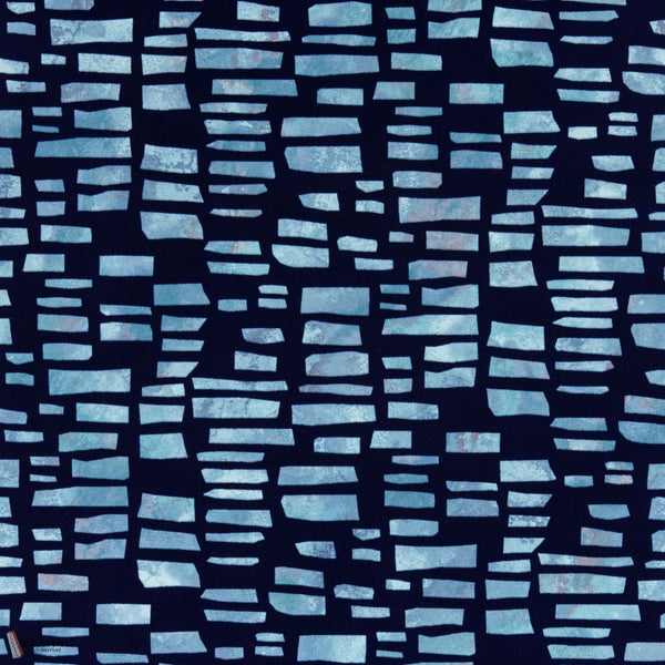 Fusion behang in Blue Dus Flock van 1838 wallcoverings
