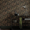 Fusion behang in Bracken Flock van 1838 wallcoverings — interieur