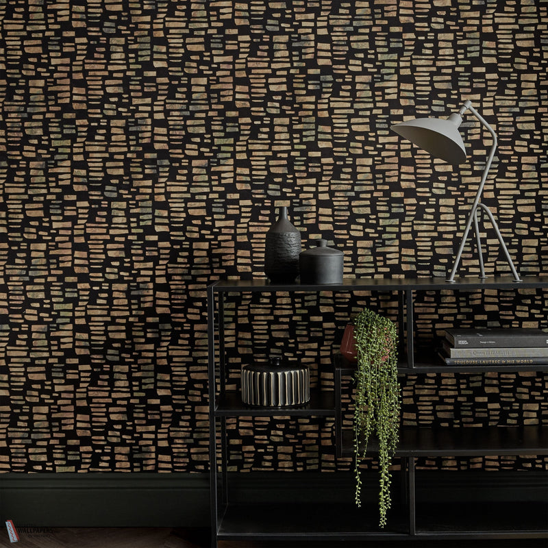 Fusion papier peint en Bracken Flock de 1838 wallcoverings — intérieur