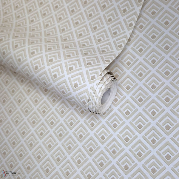 Gio behang in Ivory van 1838 wallcoverings — rol