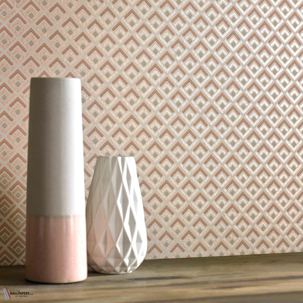 Gio Tapete in Pink von 1838 wallcoverings — Interieur