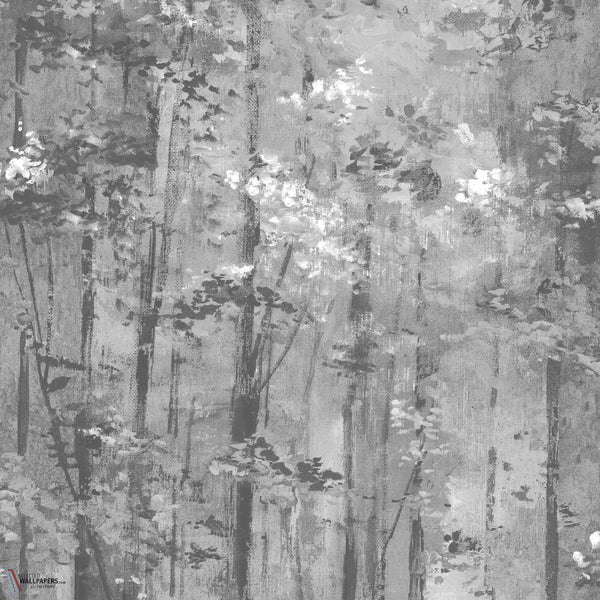 Glade behang in Jet van 1838 wallcoverings