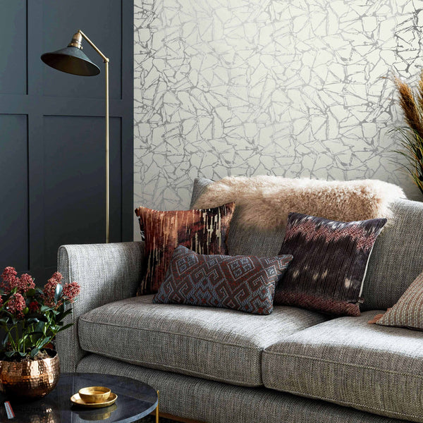 Glaze Tapete in Silver von 1838 wallcoverings — Interieur