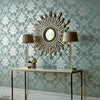 Hampton behang in Duck Egg van 1838 wallcoverings — interieur