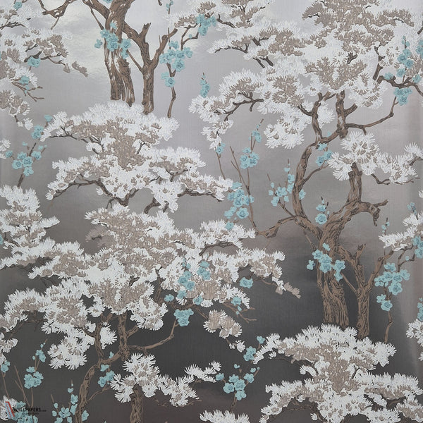 Harewood wallpaper in Foil by 1838 wallcoverings