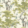 Harewood Tapete in Lime von 1838 wallcoverings