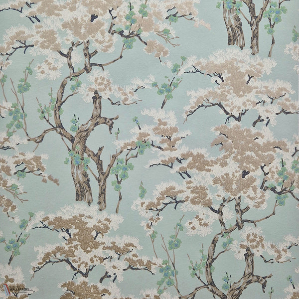 Harewood wallpaper in Seafoam by 1838 wallcoverings